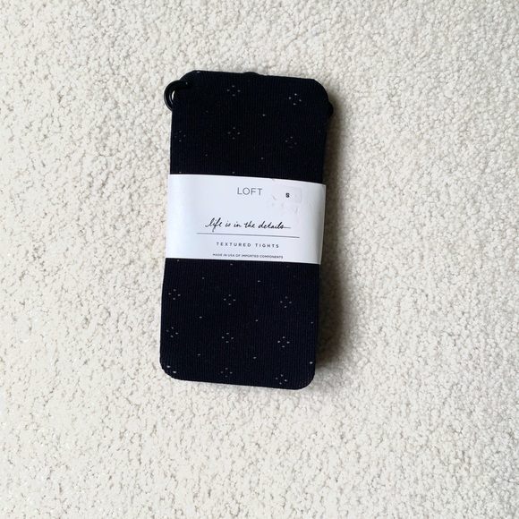 NWT Textured Tights - Black - Picture 2 of 4